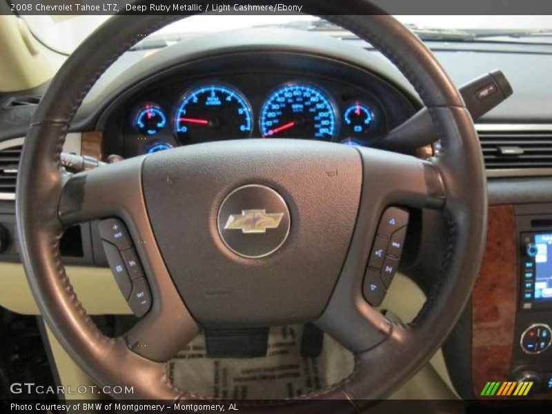 Deep Ruby Metallic / Light Cashmere/Ebony 2008 Chevrolet Tahoe LTZ