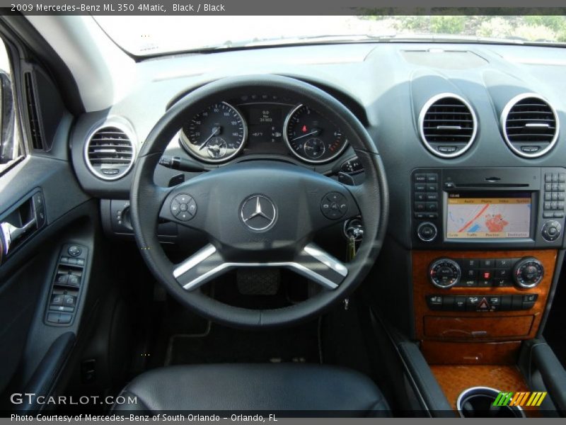 Black / Black 2009 Mercedes-Benz ML 350 4Matic