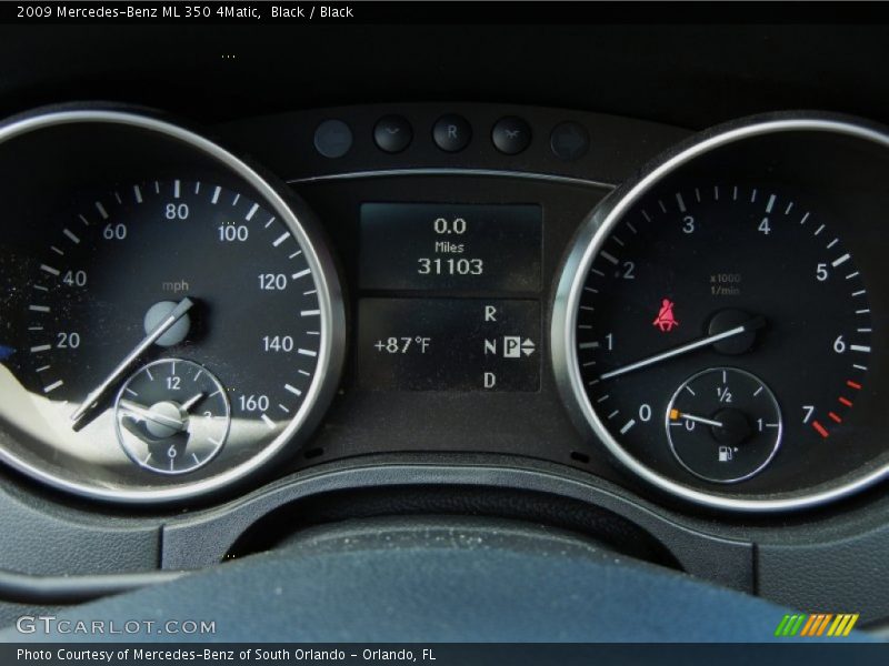 Black / Black 2009 Mercedes-Benz ML 350 4Matic