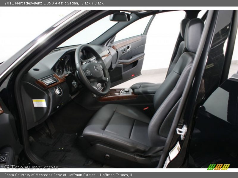 Black / Black 2011 Mercedes-Benz E 350 4Matic Sedan