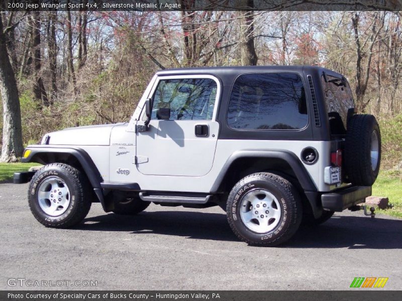 Silverstone Metallic / Agate 2000 Jeep Wrangler Sport 4x4