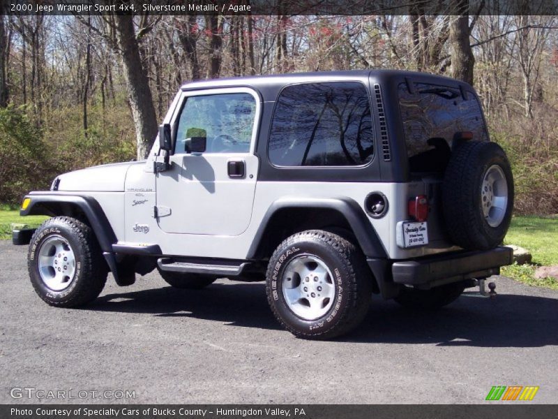 Silverstone Metallic / Agate 2000 Jeep Wrangler Sport 4x4