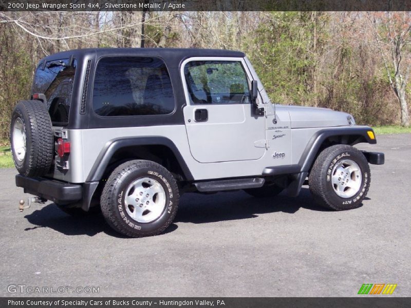 Silverstone Metallic / Agate 2000 Jeep Wrangler Sport 4x4