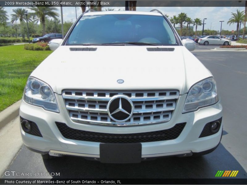 Arctic White / Black 2009 Mercedes-Benz ML 350 4Matic