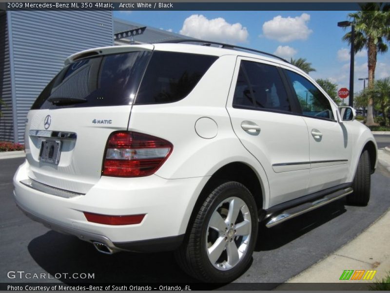 Arctic White / Black 2009 Mercedes-Benz ML 350 4Matic