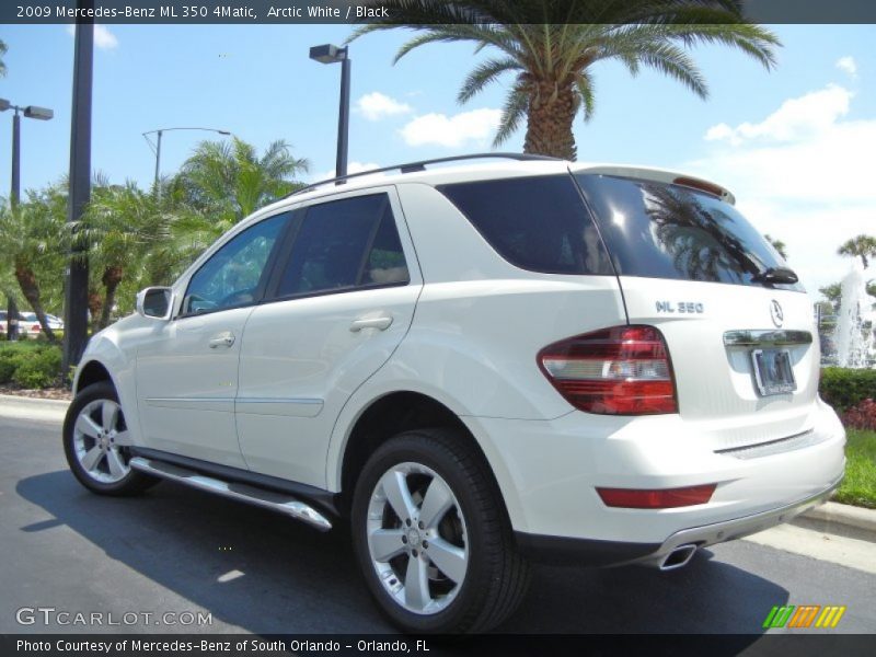 Arctic White / Black 2009 Mercedes-Benz ML 350 4Matic