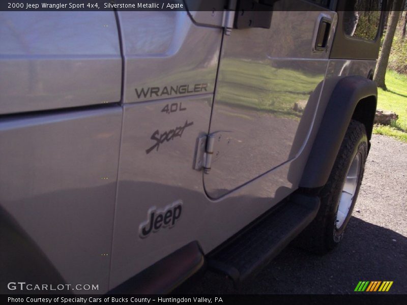 Silverstone Metallic / Agate 2000 Jeep Wrangler Sport 4x4