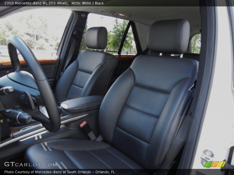 Arctic White / Black 2009 Mercedes-Benz ML 350 4Matic