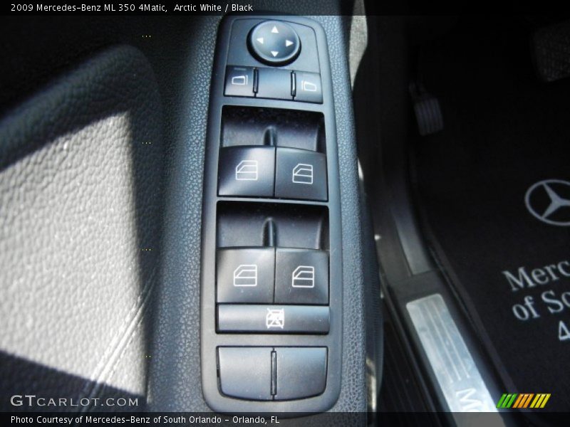 Arctic White / Black 2009 Mercedes-Benz ML 350 4Matic