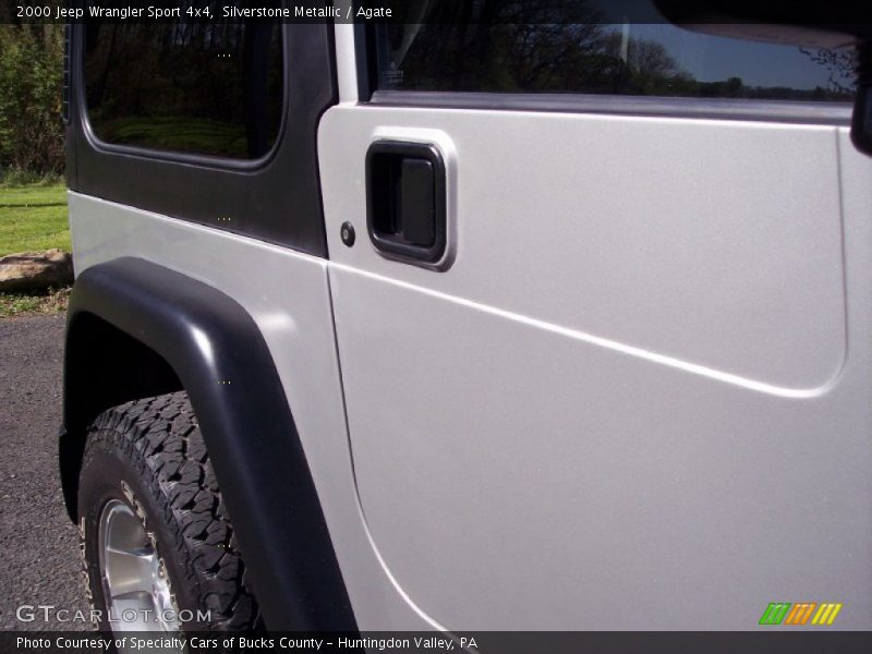 Silverstone Metallic / Agate 2000 Jeep Wrangler Sport 4x4