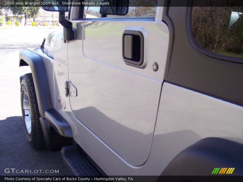 Silverstone Metallic / Agate 2000 Jeep Wrangler Sport 4x4