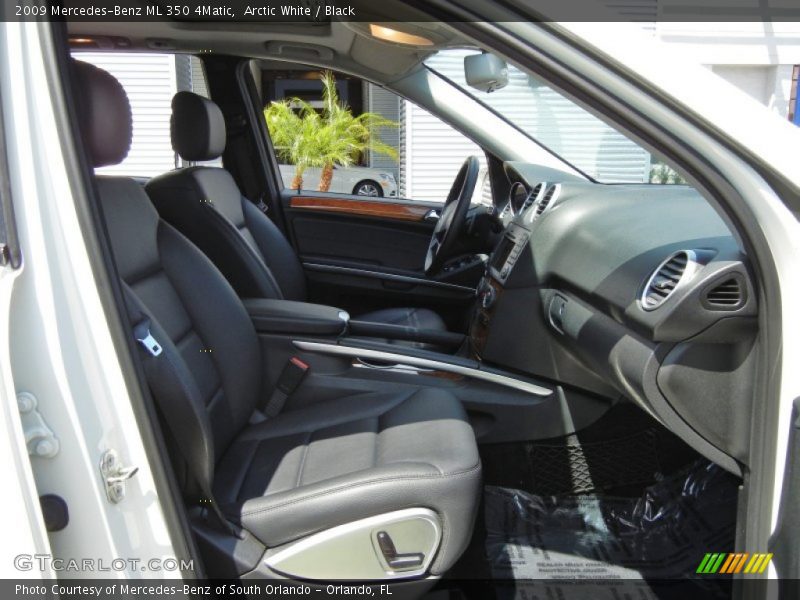 Arctic White / Black 2009 Mercedes-Benz ML 350 4Matic