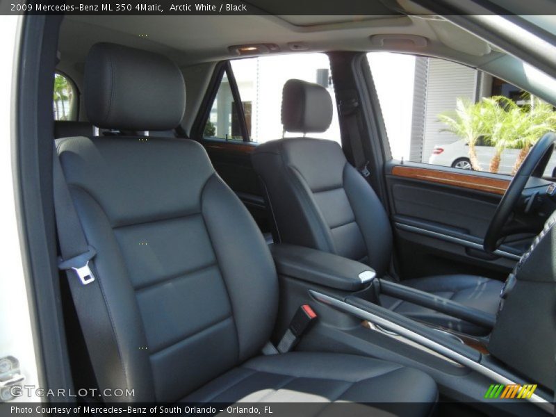 Arctic White / Black 2009 Mercedes-Benz ML 350 4Matic
