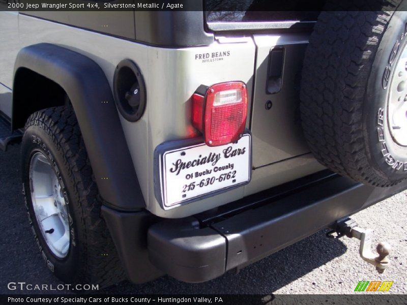 Silverstone Metallic / Agate 2000 Jeep Wrangler Sport 4x4