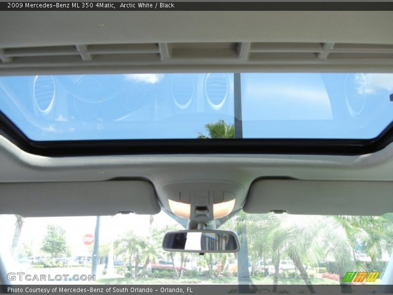 Arctic White / Black 2009 Mercedes-Benz ML 350 4Matic