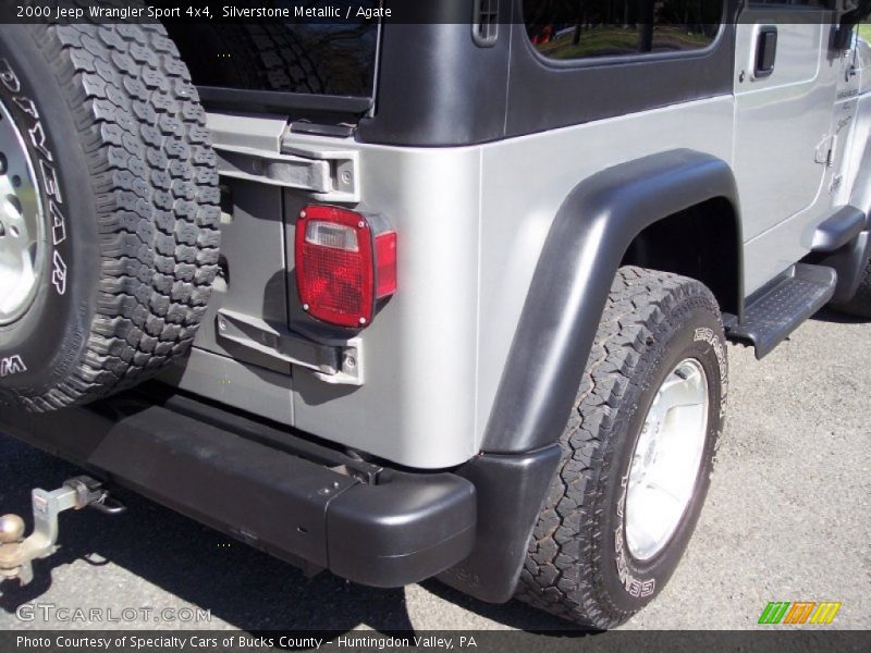 Silverstone Metallic / Agate 2000 Jeep Wrangler Sport 4x4