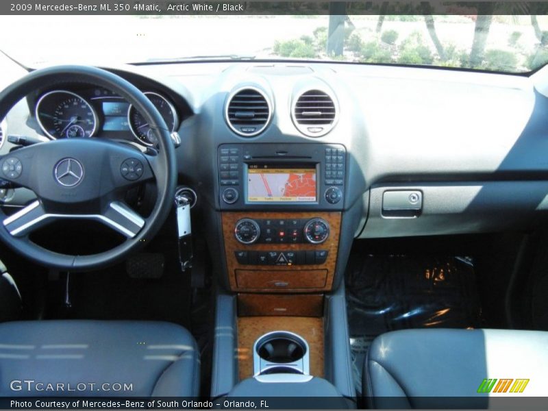 Arctic White / Black 2009 Mercedes-Benz ML 350 4Matic