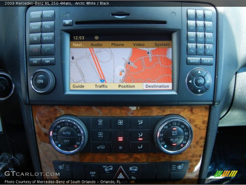 Arctic White / Black 2009 Mercedes-Benz ML 350 4Matic
