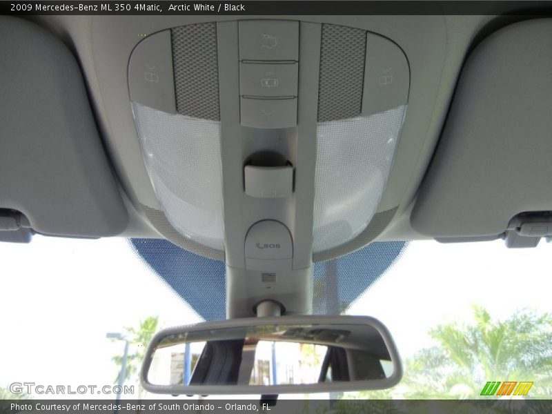 Arctic White / Black 2009 Mercedes-Benz ML 350 4Matic