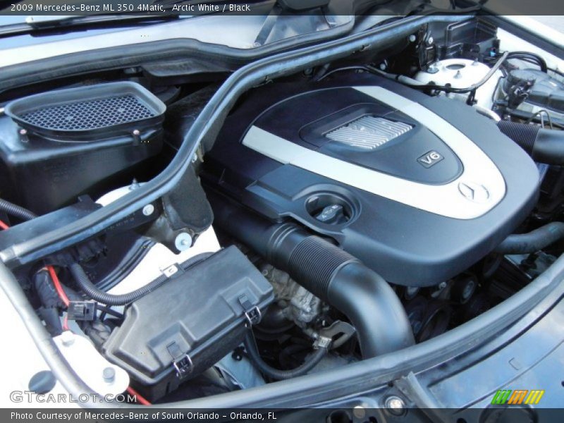 Arctic White / Black 2009 Mercedes-Benz ML 350 4Matic