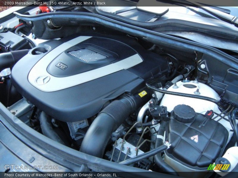 Arctic White / Black 2009 Mercedes-Benz ML 350 4Matic