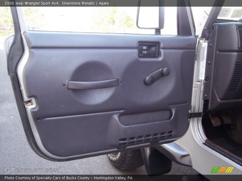 Silverstone Metallic / Agate 2000 Jeep Wrangler Sport 4x4