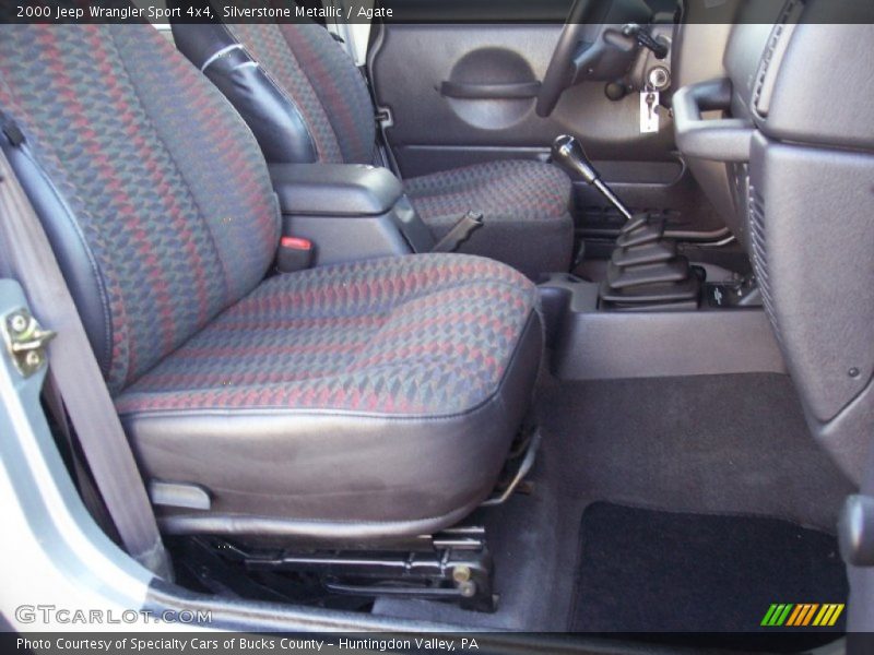 Silverstone Metallic / Agate 2000 Jeep Wrangler Sport 4x4