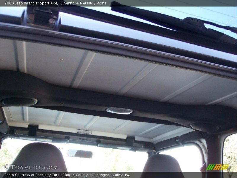 Silverstone Metallic / Agate 2000 Jeep Wrangler Sport 4x4