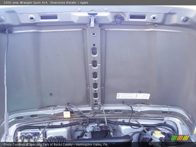 Silverstone Metallic / Agate 2000 Jeep Wrangler Sport 4x4