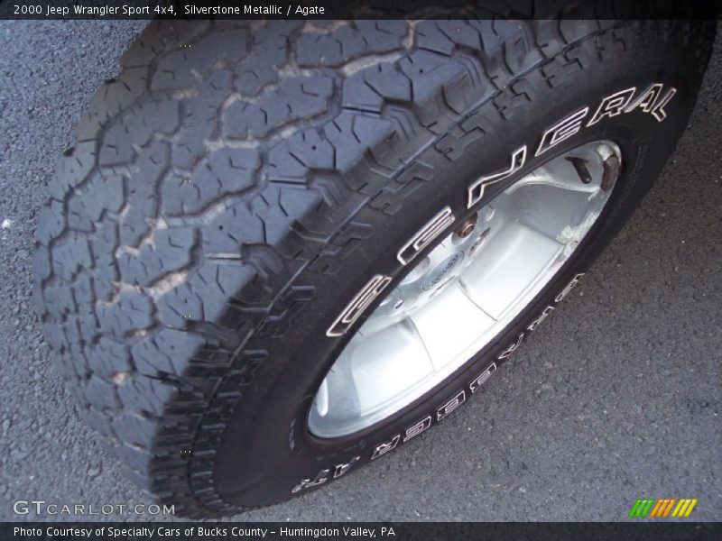 Silverstone Metallic / Agate 2000 Jeep Wrangler Sport 4x4