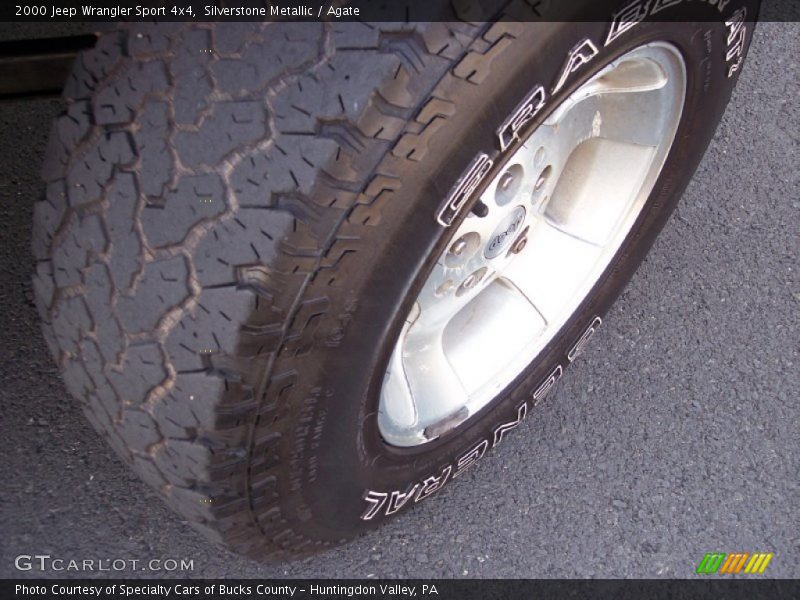 Silverstone Metallic / Agate 2000 Jeep Wrangler Sport 4x4