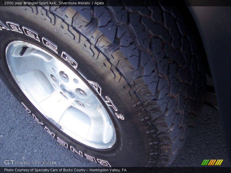 Silverstone Metallic / Agate 2000 Jeep Wrangler Sport 4x4