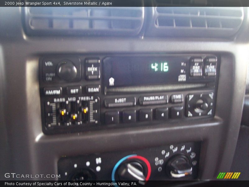 Silverstone Metallic / Agate 2000 Jeep Wrangler Sport 4x4