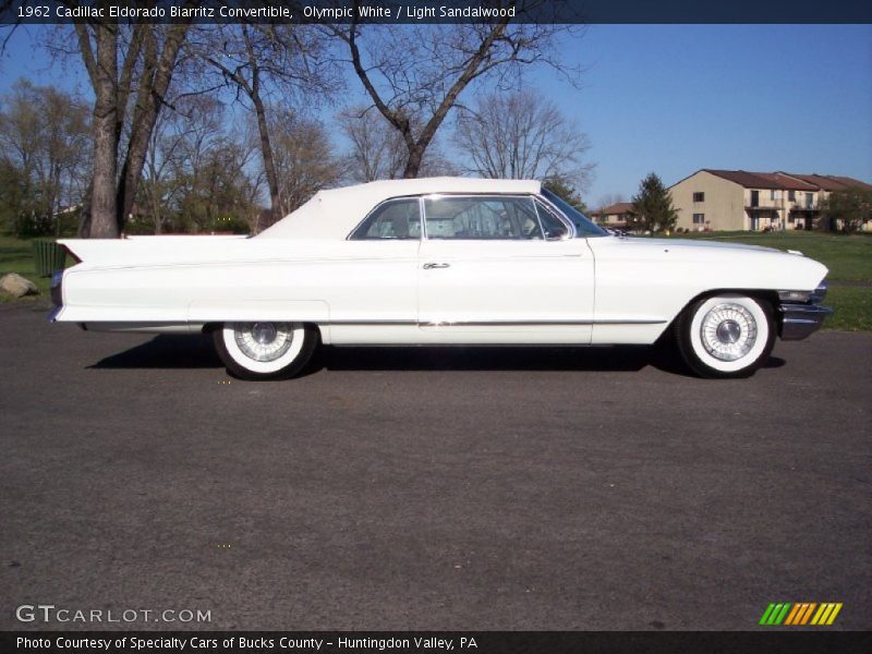 Olympic White / Light Sandalwood 1962 Cadillac Eldorado Biarritz Convertible