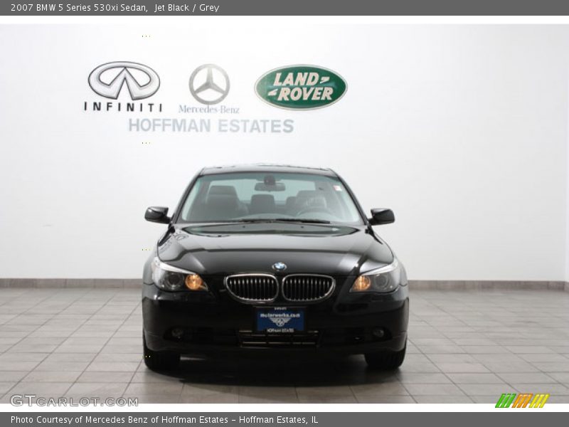 Jet Black / Grey 2007 BMW 5 Series 530xi Sedan