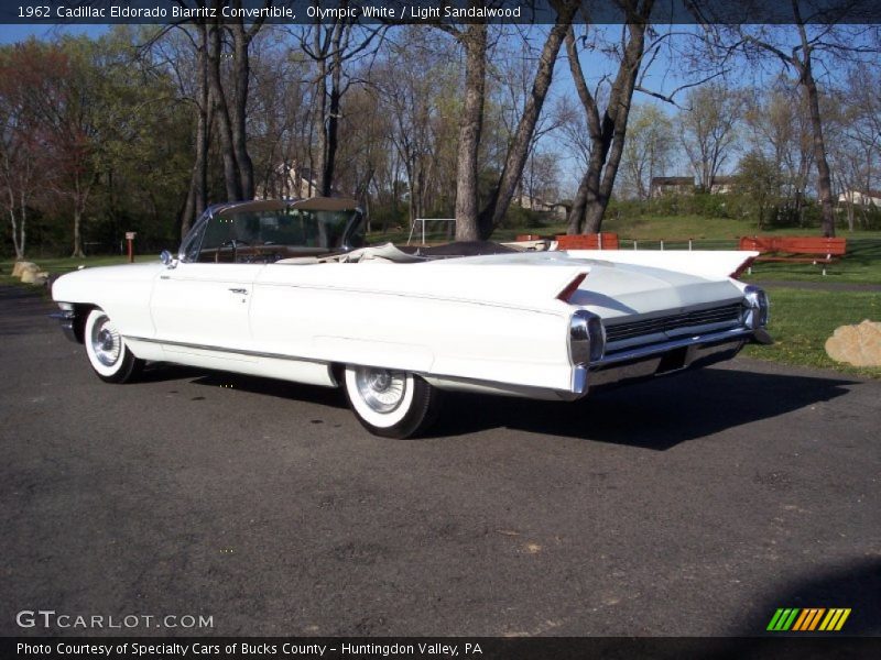 Olympic White / Light Sandalwood 1962 Cadillac Eldorado Biarritz Convertible