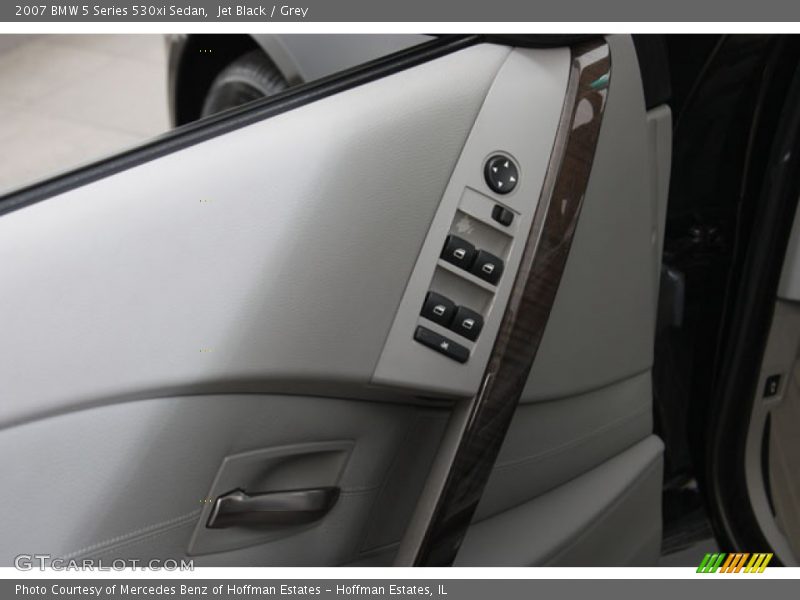 Jet Black / Grey 2007 BMW 5 Series 530xi Sedan