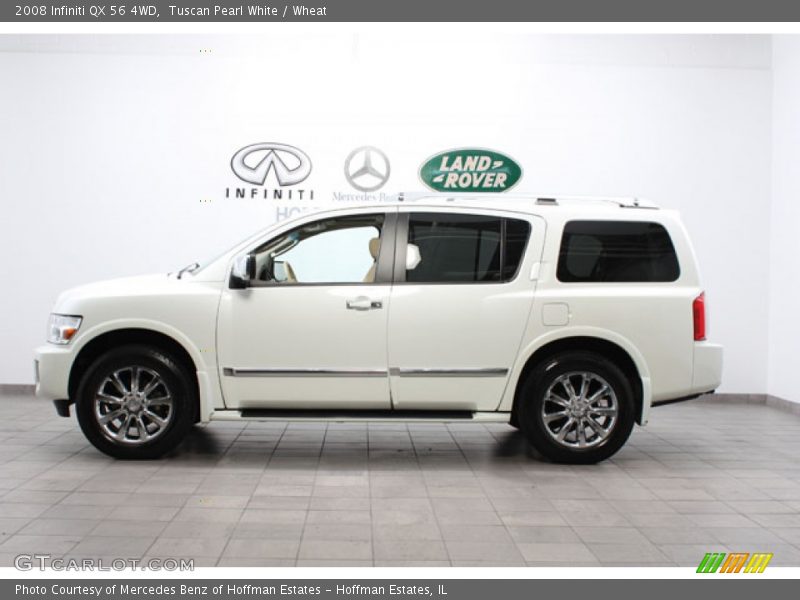 Tuscan Pearl White / Wheat 2008 Infiniti QX 56 4WD