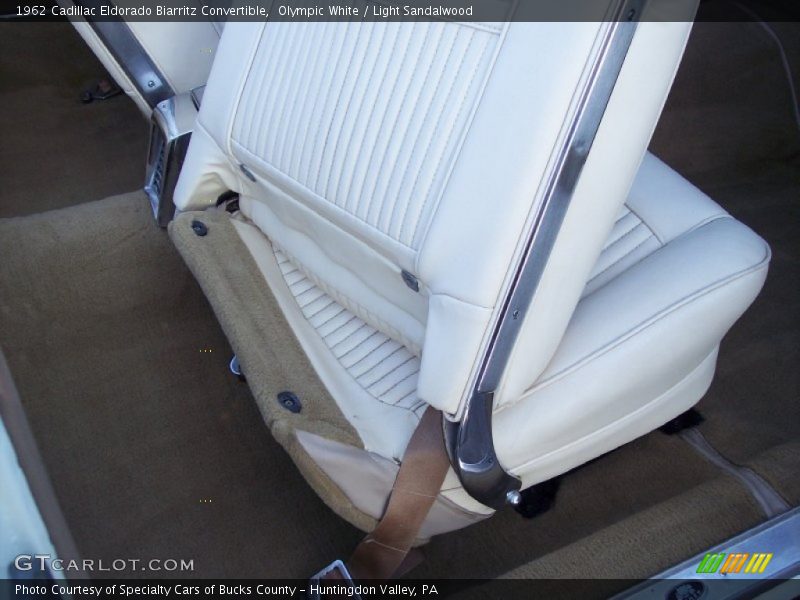Olympic White / Light Sandalwood 1962 Cadillac Eldorado Biarritz Convertible