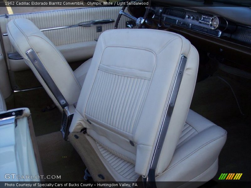 Olympic White / Light Sandalwood 1962 Cadillac Eldorado Biarritz Convertible