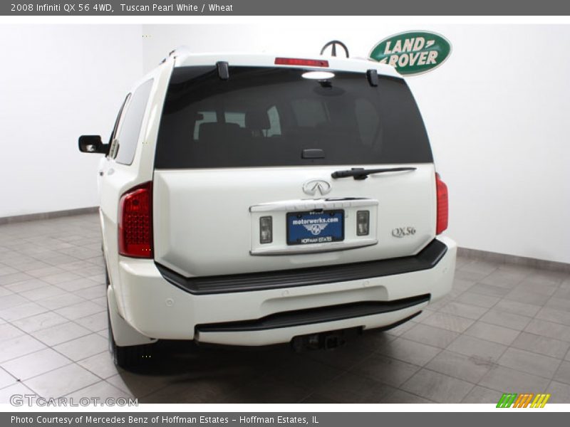 Tuscan Pearl White / Wheat 2008 Infiniti QX 56 4WD