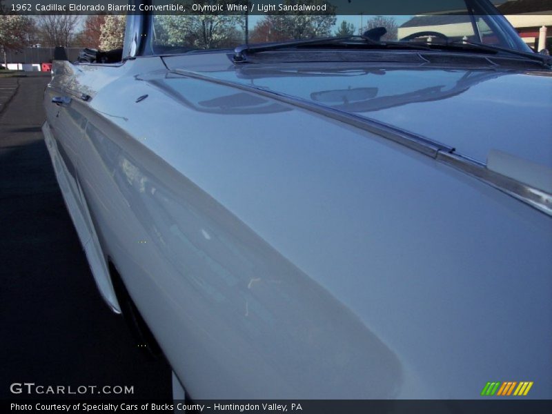 Olympic White / Light Sandalwood 1962 Cadillac Eldorado Biarritz Convertible