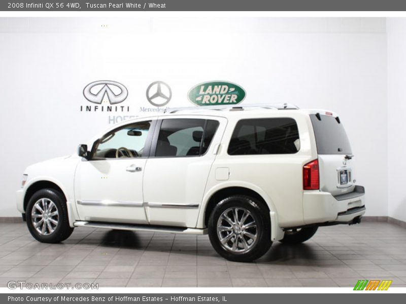 Tuscan Pearl White / Wheat 2008 Infiniti QX 56 4WD