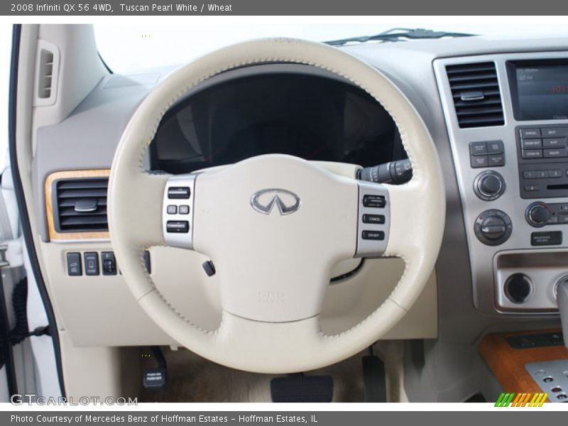 Tuscan Pearl White / Wheat 2008 Infiniti QX 56 4WD