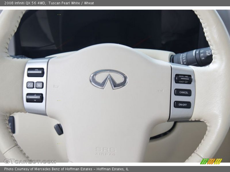 Tuscan Pearl White / Wheat 2008 Infiniti QX 56 4WD