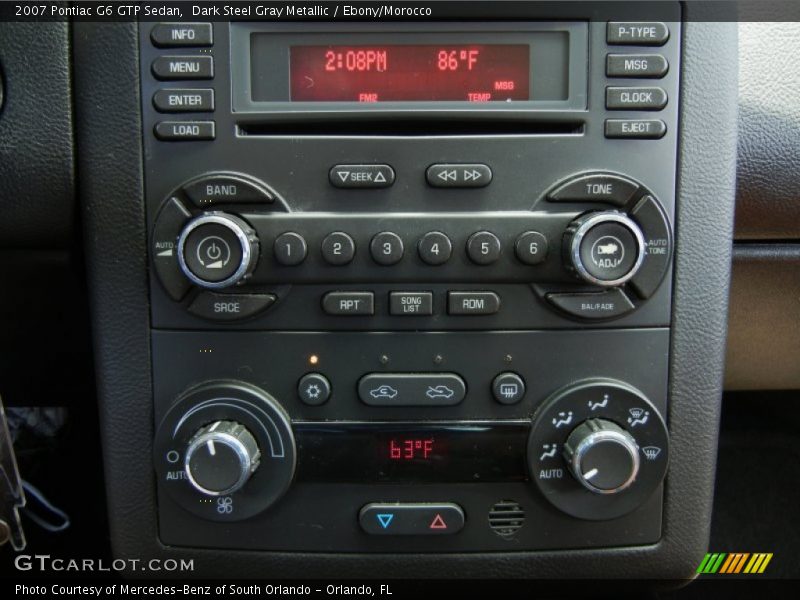 Controls of 2007 G6 GTP Sedan