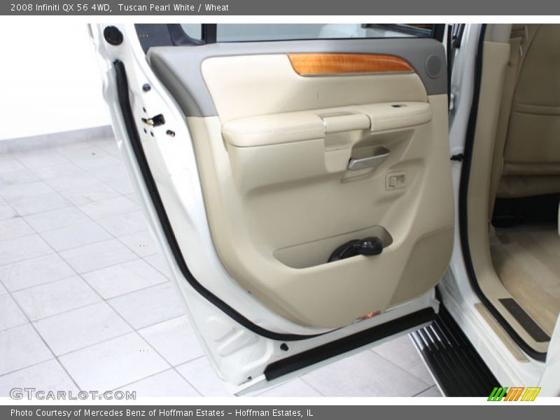 Tuscan Pearl White / Wheat 2008 Infiniti QX 56 4WD