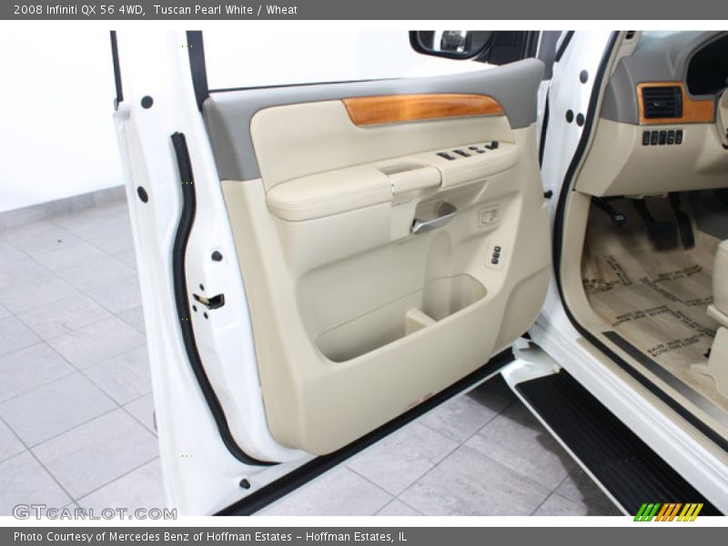 Tuscan Pearl White / Wheat 2008 Infiniti QX 56 4WD
