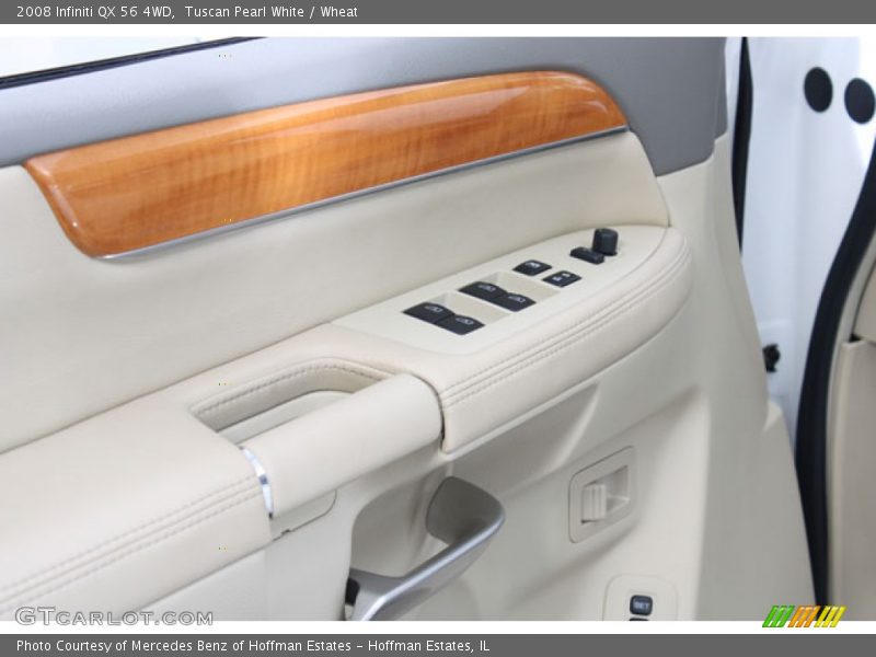 Tuscan Pearl White / Wheat 2008 Infiniti QX 56 4WD