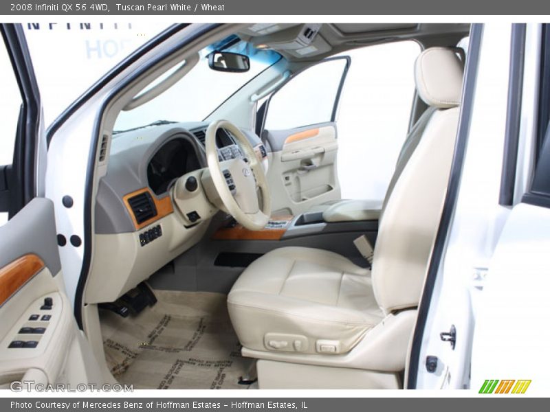 Tuscan Pearl White / Wheat 2008 Infiniti QX 56 4WD